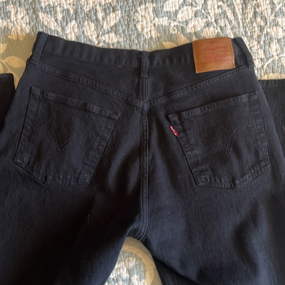 Levi's button fly Black Jeans Classic Denim